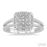 SILVER DIAMOND RING