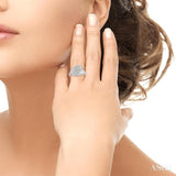 SILVER LEAF DIAMOND RING