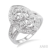 SILVER DIAMOND RING