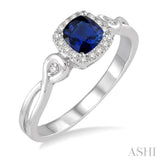 GEMSTONE & DIAMOND RING