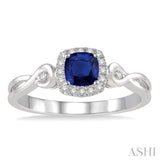 GEMSTONE & DIAMOND RING