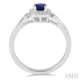 GEMSTONE & DIAMOND RING