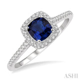 GEMSTONE & DIAMOND RING