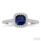 GEMSTONE & DIAMOND RING