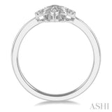 DIAMOND FLEUR DE LIS RING