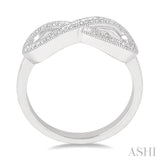 SILVER INFINITY DIAMOND RING