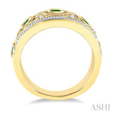 GEMSTONE & DIAMOND BAND