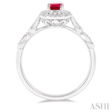 OVAL SHAPE GEMSTONE & DIAMOND RING