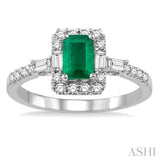 GEMSTONE & DIAMOND RING