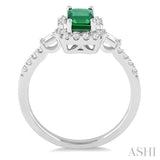 GEMSTONE & DIAMOND RING