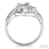 TWIN HEART SHAPE DIAMOND RING
