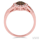 OVAL SHAPE CHAMPAGNE DIAMOND RING