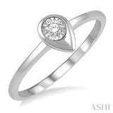 PEAR SHAPE DIAMOND PROMISE RING