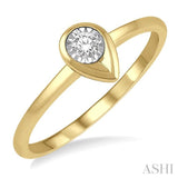 PEAR SHAPE DIAMOND PROMISE RING