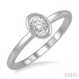 OVAL SHAPE DIAMOND PROMISE RING