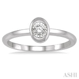 OVAL SHAPE DIAMOND PROMISE RING