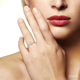 OVAL SHAPE DIAMOND PROMISE RING