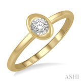 OVAL SHAPE DIAMOND PROMISE RING