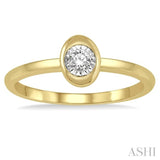 OVAL SHAPE DIAMOND PROMISE RING