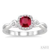 GEMSTONE & DIAMOND RING