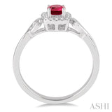 GEMSTONE & DIAMOND RING