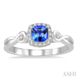 GEMSTONE & DIAMOND RING