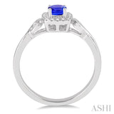 GEMSTONE & DIAMOND RING