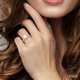 GEMSTONE & DIAMOND RING