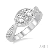 2STONE DIAMOND RING
