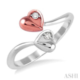 TWIN HEART SHAPE 2STONE DIAMOND RING