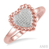 DIAMOND HEART SHAPE RING