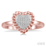 DIAMOND HEART SHAPE RING