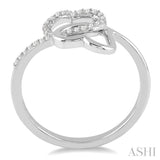 TWIN HEART SHAPE DIAMOND RING