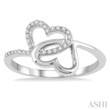 TWIN HEART SHAPE DIAMOND RING