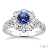GEMSTONE & DIAMOND RING