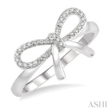 DIAMOND BOW TIE RING