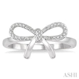DIAMOND BOW TIE RING