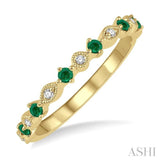 GEMSTONE & DIAMOND STACKABLE BAND
