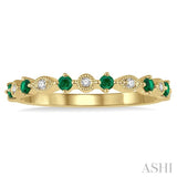 GEMSTONE & DIAMOND STACKABLE BAND