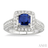GEMSTONE & DIAMOND RING