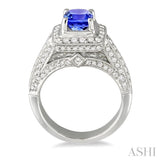 GEMSTONE & DIAMOND RING