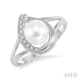SILVER GEMSTONE & DIAMOND RING