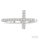 DIAMOND CROSS RING