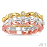 STACKABLE DIAMOND RING SET