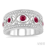 GEMSTONE & DIAMOND BAND