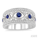 GEMSTONE & DIAMOND BAND