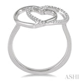 DOUBLE HEART SHAPE DIAMOND RING