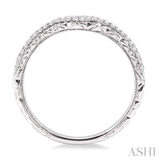 TWO ROW DIAMOND WEDDING BAND