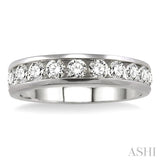 CHANNEL SET DIAMOND WEDDING BAND