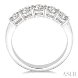 FIVE STONE DIAMOND WEDDING BAND